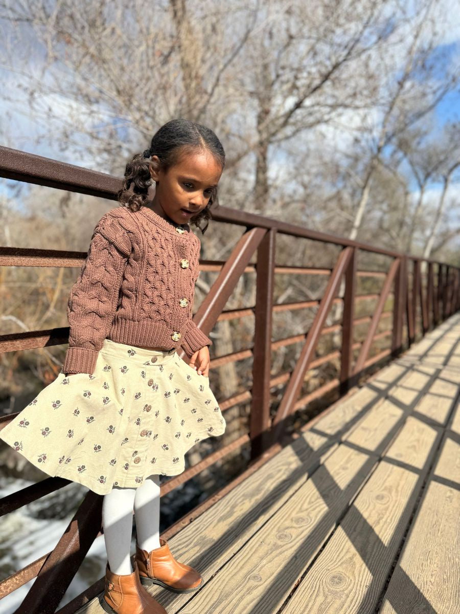 Corduroy Cara Toddler Skirt