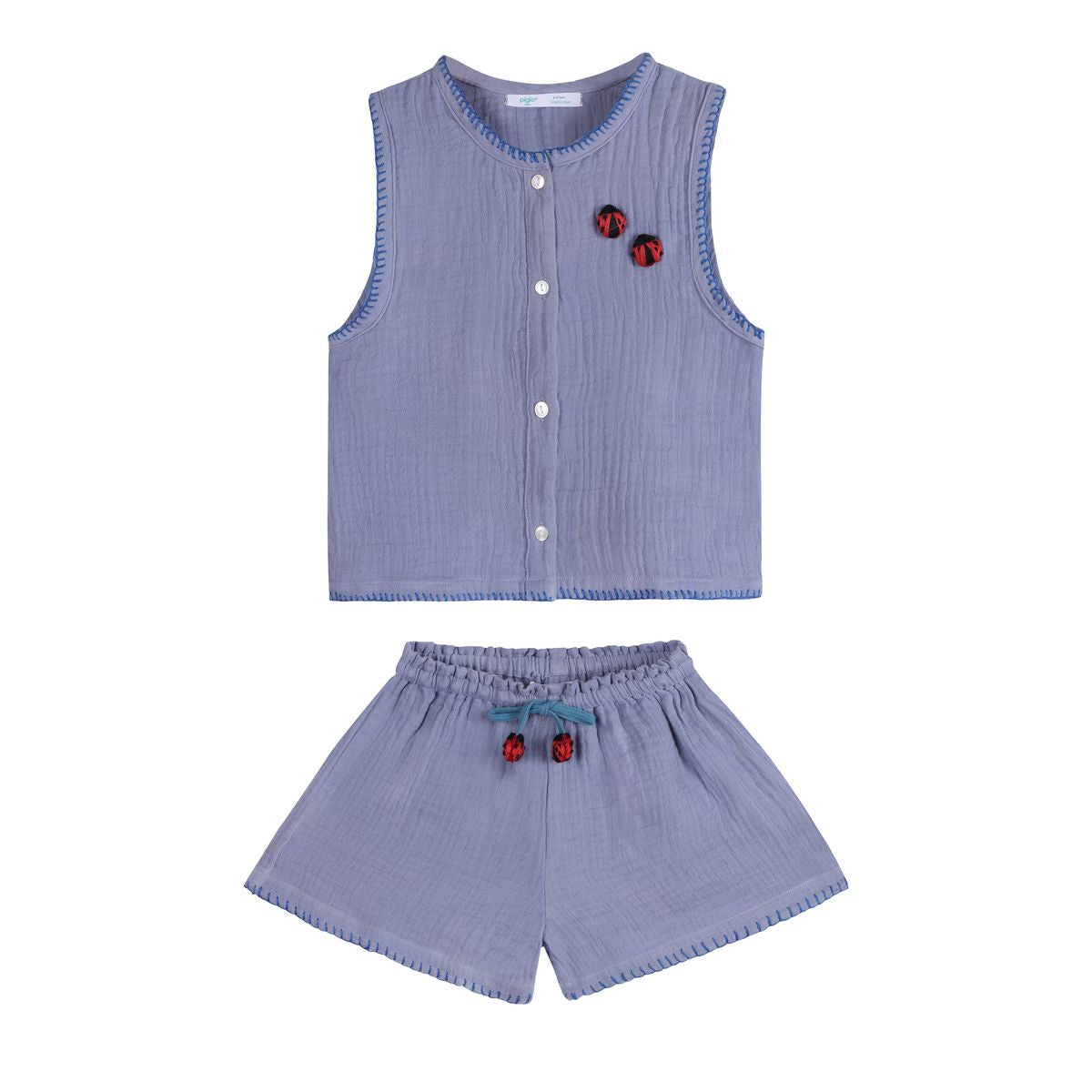 Ladybird Beetle Top + Shorts Kid Set