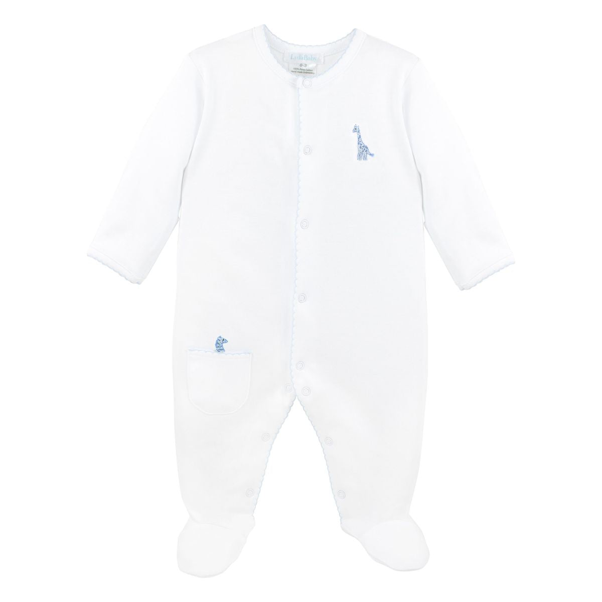 Baby Blue Safari Footie