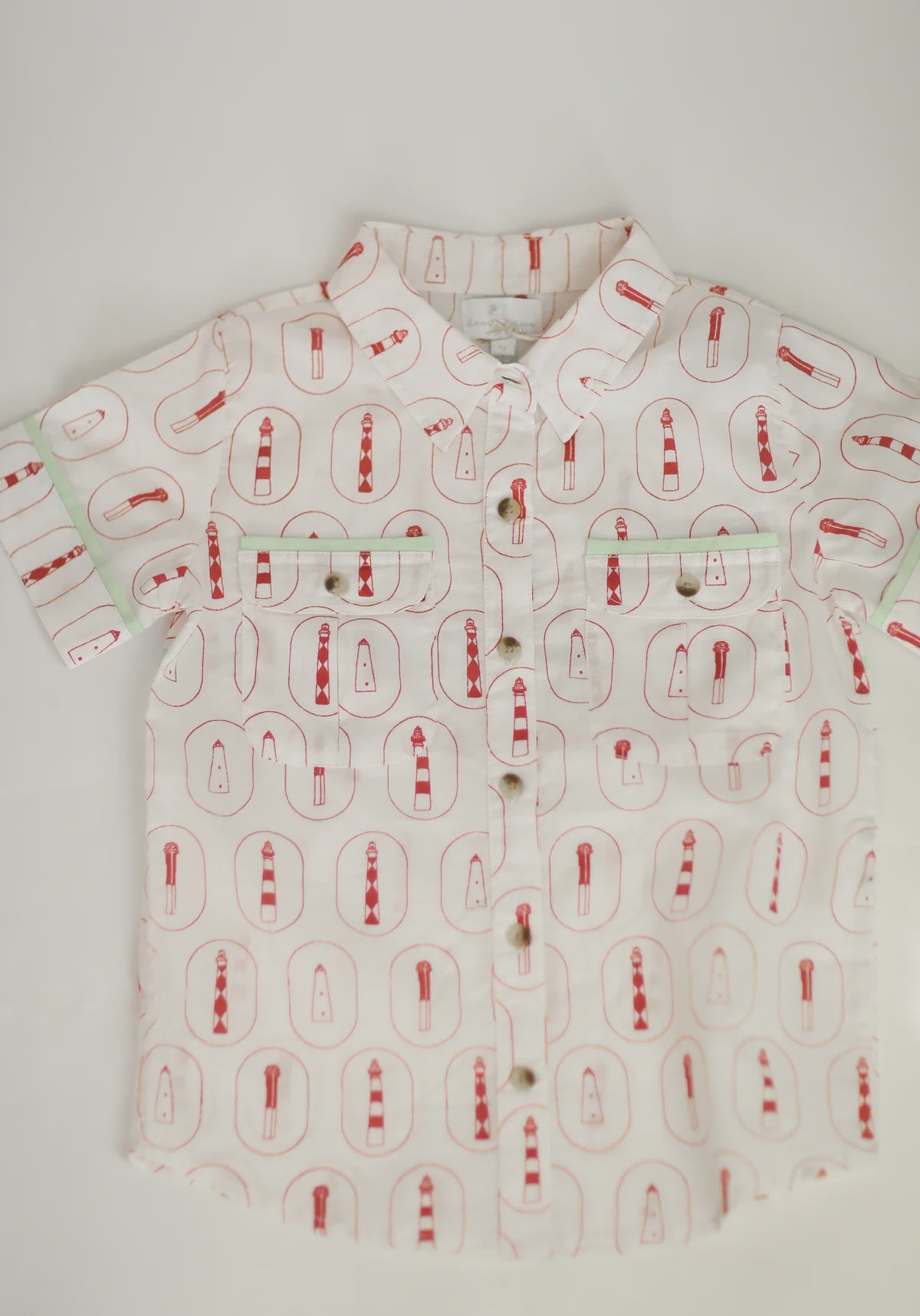 The Lighthouse Sea Toddler Button Up Shirt
