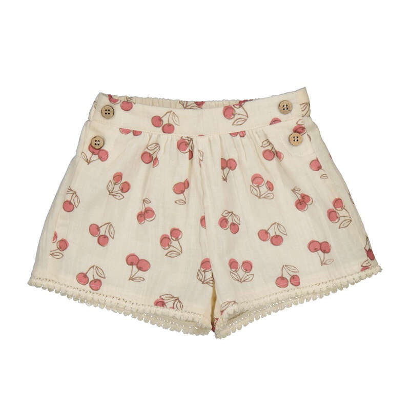 Cherry Off White Baby Shorts