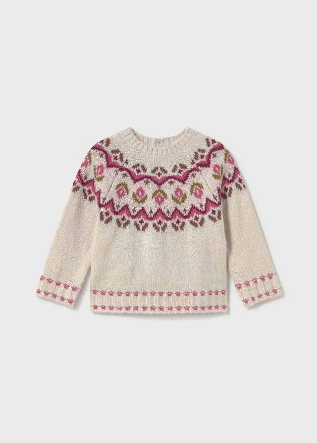 Flower Jacquard Toddler Jumper 2384