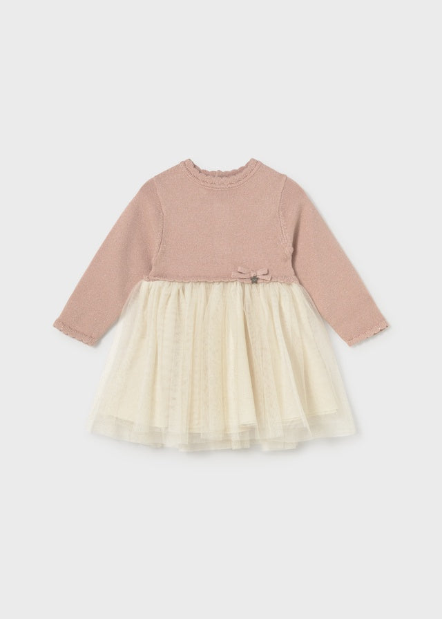 Soft Longsleeve Tulle Dress 2949