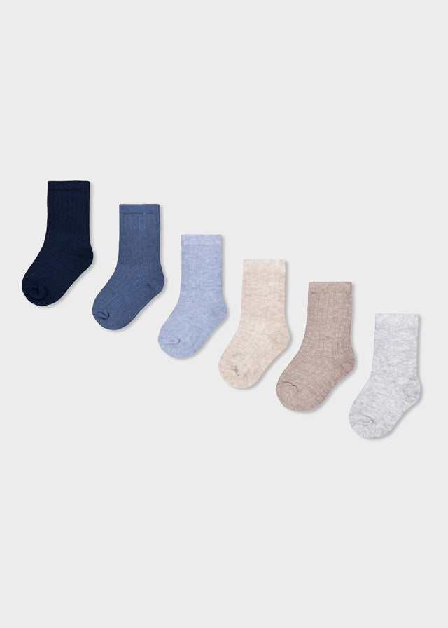 Blue 6 Sock Set 9110