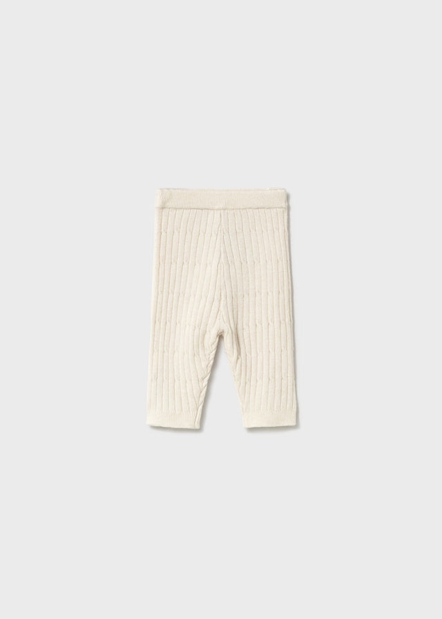 Knitted Cream Leggings 9117