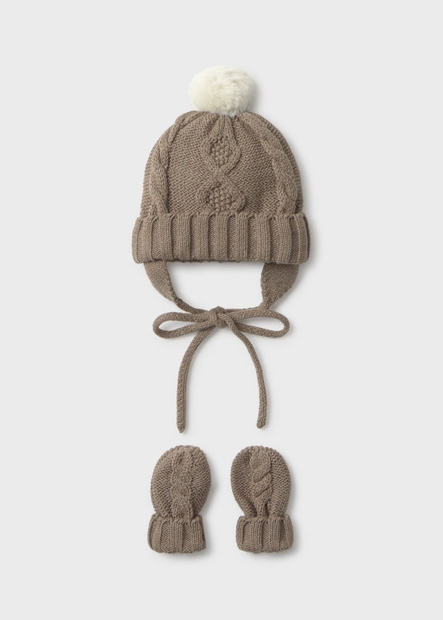 Woody Bobble Hat & Mitten Set 9120