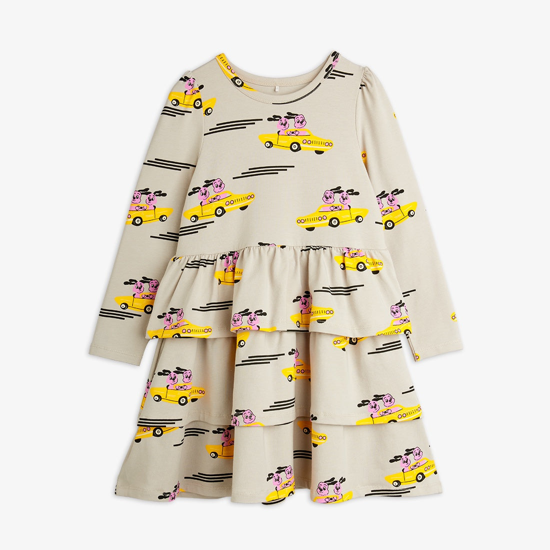 Racing Rabbits LS Baby Dress