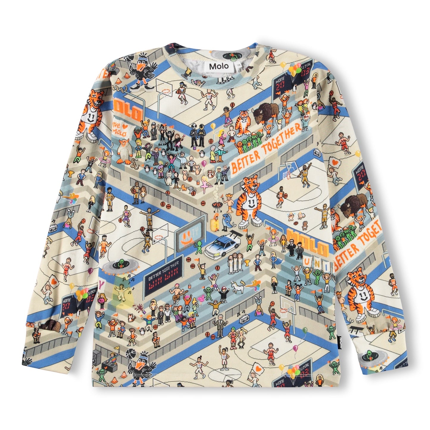 Rill Pixel Basket Toddler LS Tee