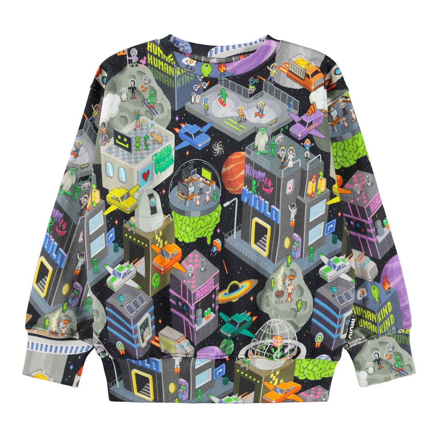 Mattis Pixel Space Toddler Sweatshirt