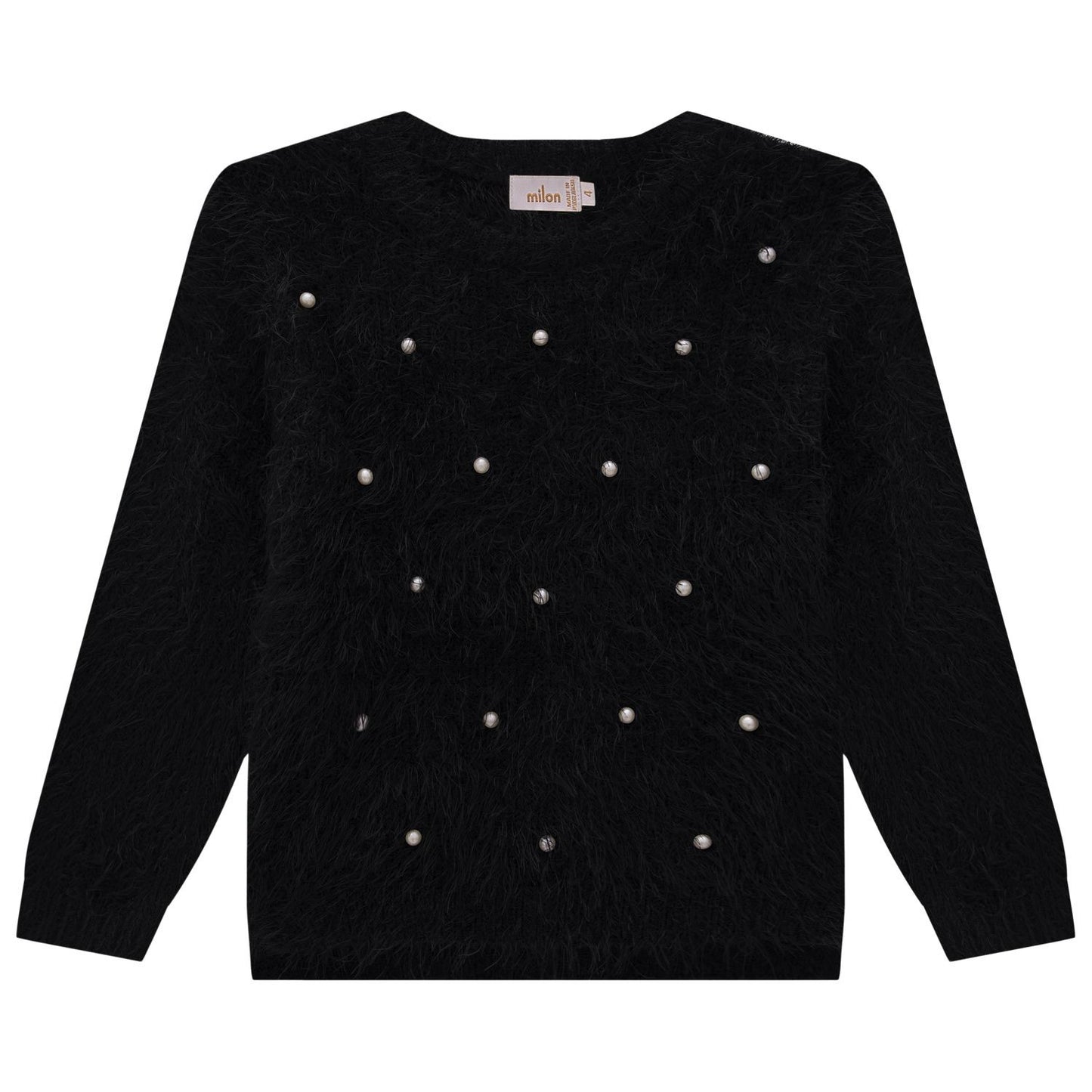Embossed Crew Sweater