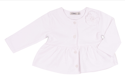 LS Button Up w/ Fabric Flower