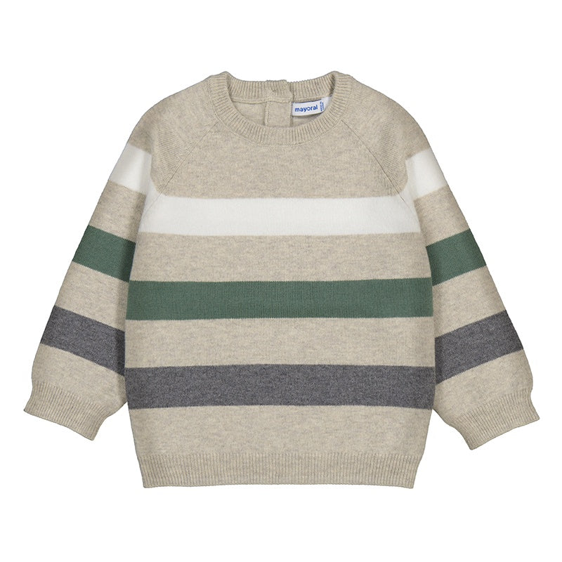 Cotton Wool Blend Chai Baby Block Sweater