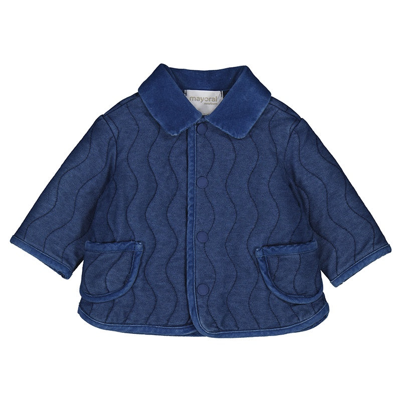 Denim Waves Padded Coat