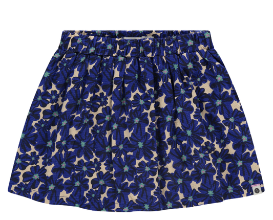 Cobalt Flowers Toddler Skirt