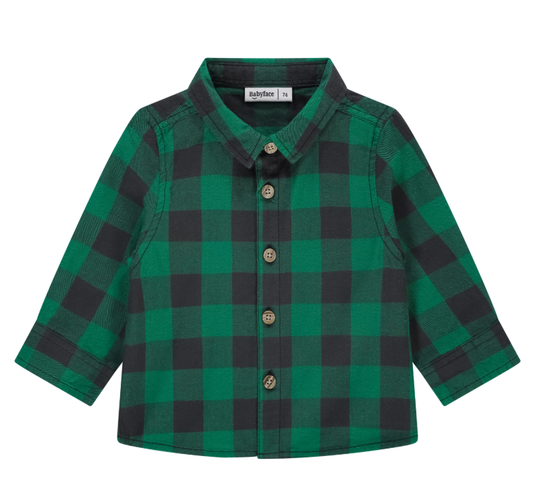 Turtle Green Plaid Flannel Shirt