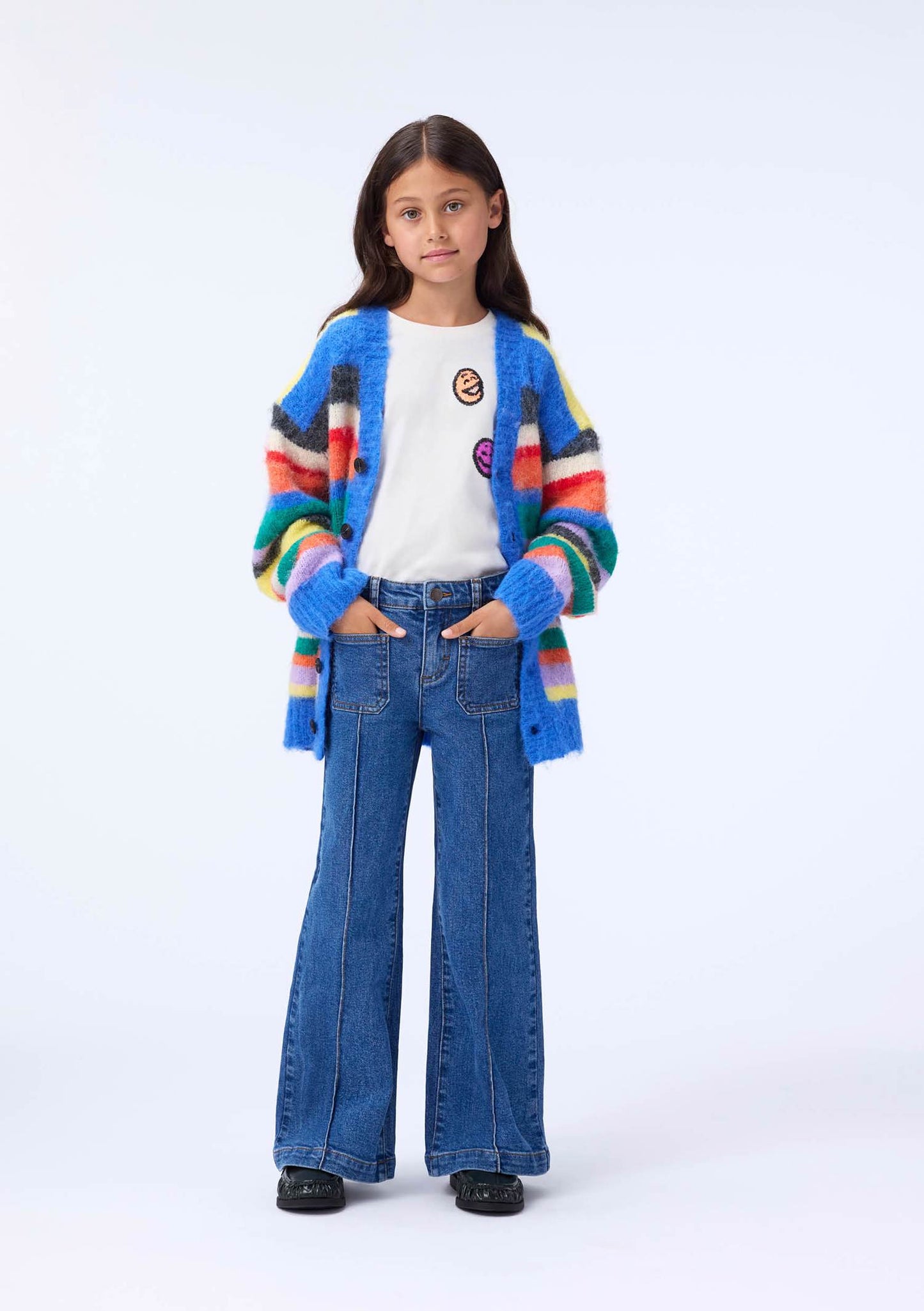 Adina Vintage Wash Wide Leg Jeans