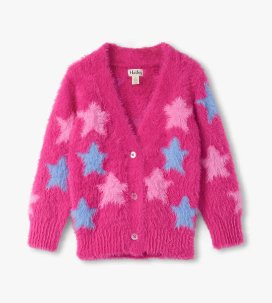 Sparkling Star Fuzzy Cardigan