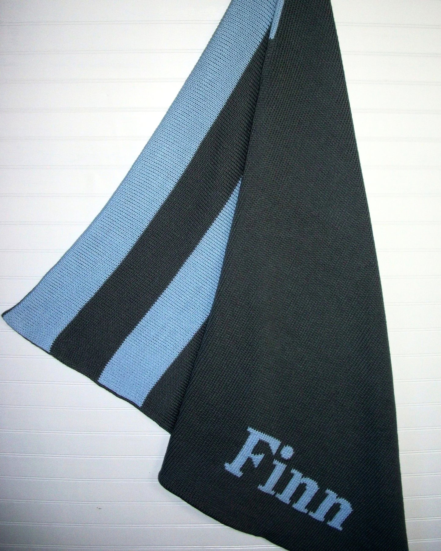 Devon Knitwear Striped Blanket