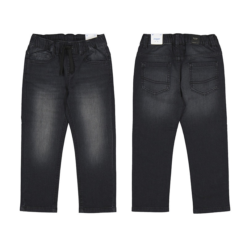 Washed Black Denim Toddler Pant