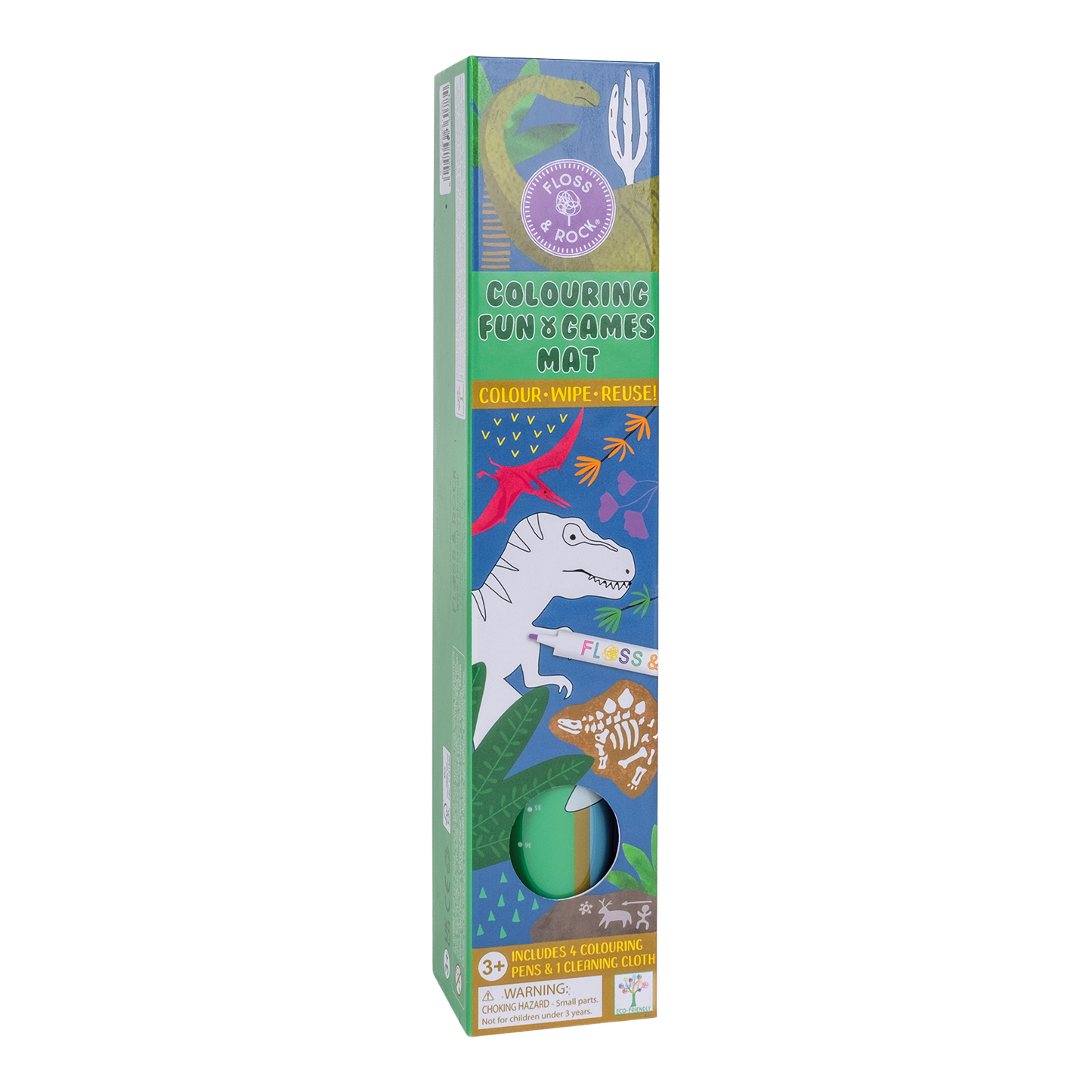 Coloring Fun and Games Mat Dino