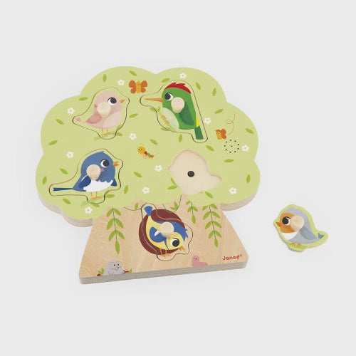 Chunky Wooden Bird Sound Puzzle