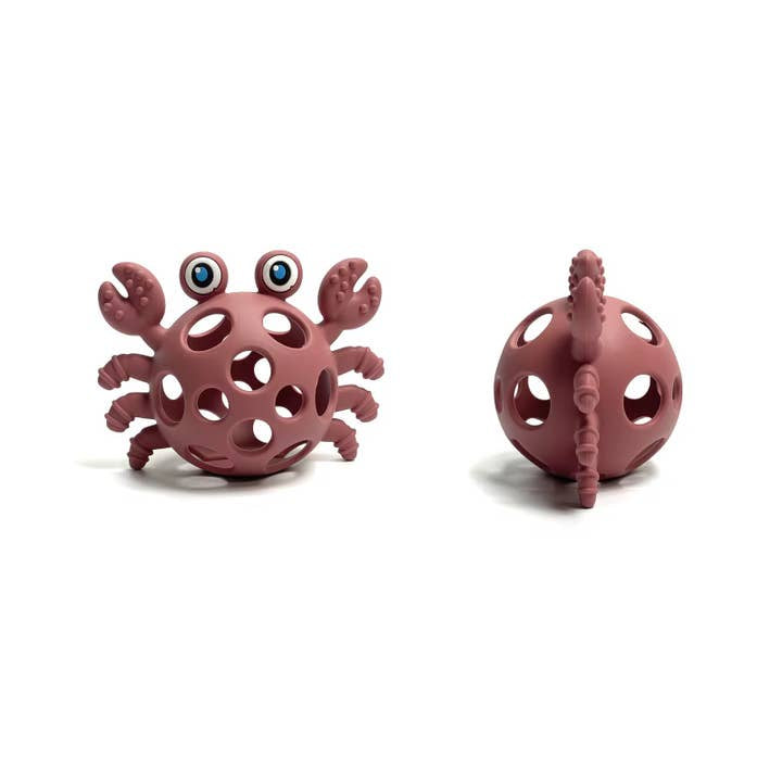Funny Crab Teether in Brick