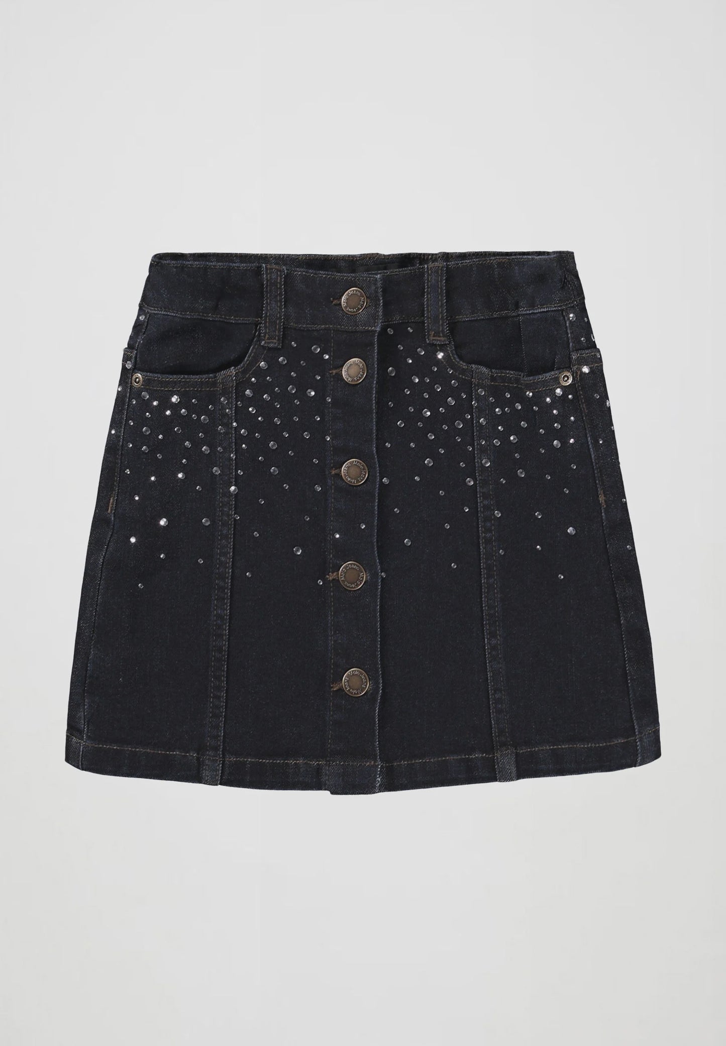 Bera Rhinestone Denim Skirt