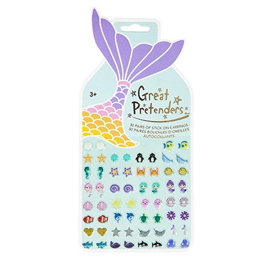 Mermaid Stick On Earrings