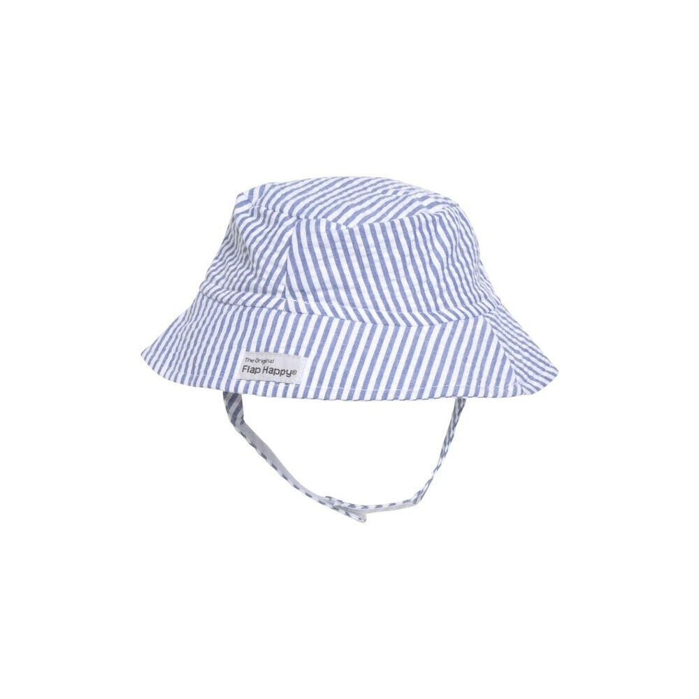 Chambray Stripe Seersucker Bucket Hat
