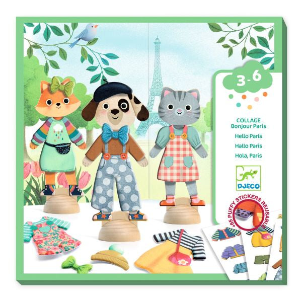 Paris Animal Collage Dress Up
