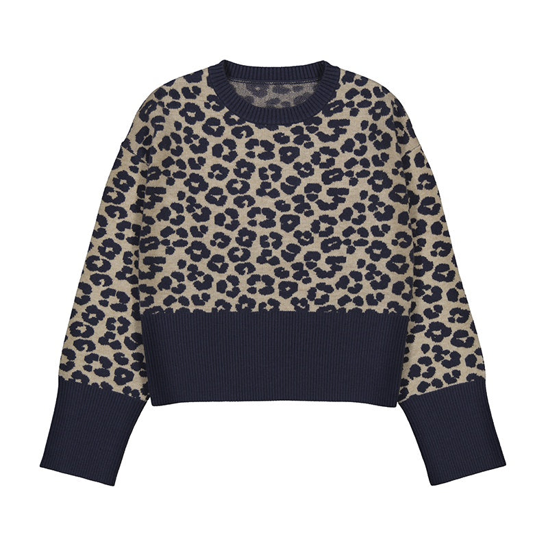 Leopard Print LS Sweater