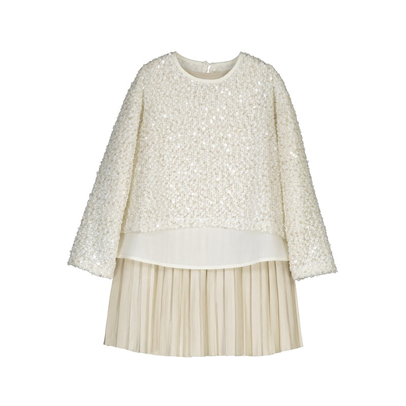 LS Sequin Layered Dress