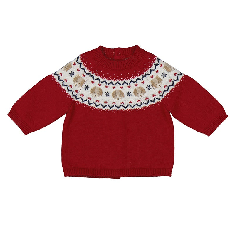 Puppy & Heart Patterned Sweater