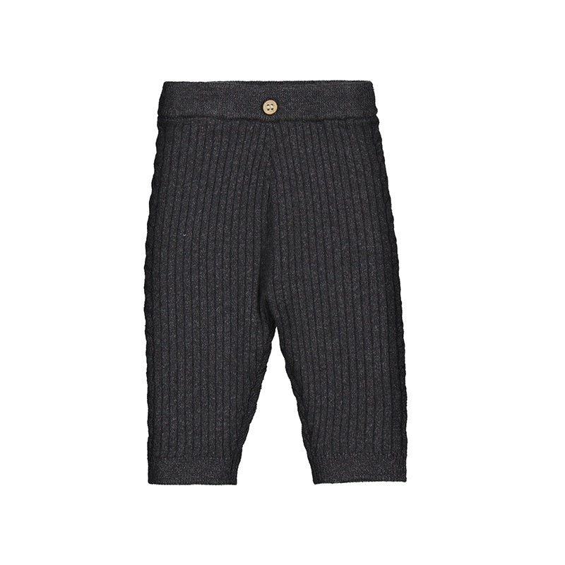 Knit Stripe Pant w/ Button
