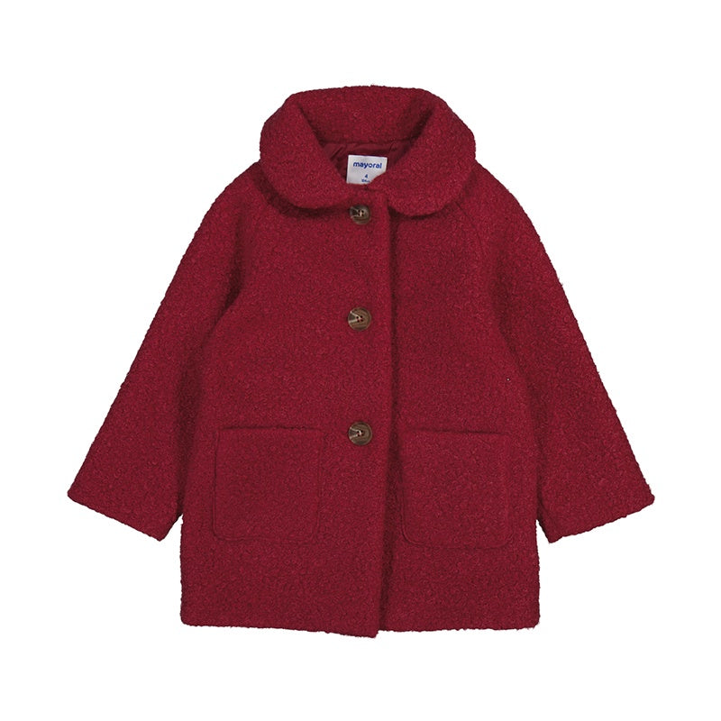 Cherry Button Up Shearling Coat