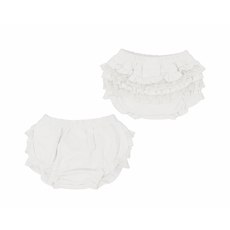 White Ruffle Lace Bloomer