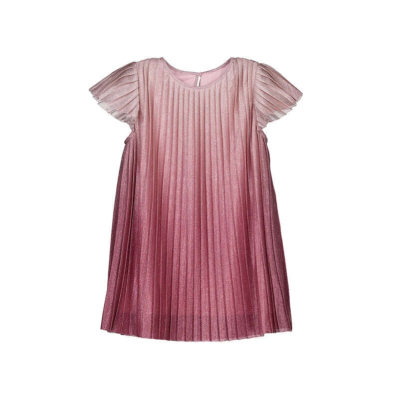 Ombre Pleated Sparkle Dress
