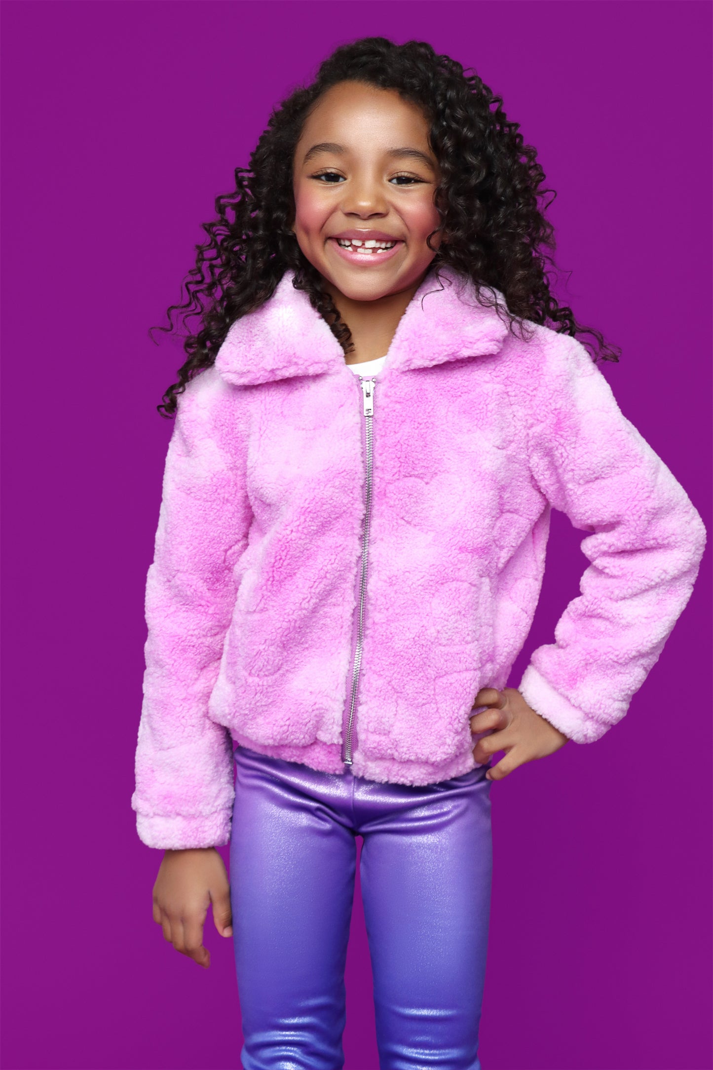 Tie Dye Sherpa Coat