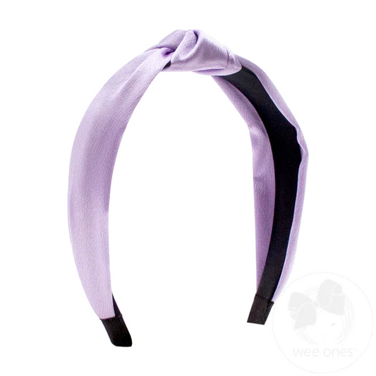 Satin Wrap Head Band With Knot