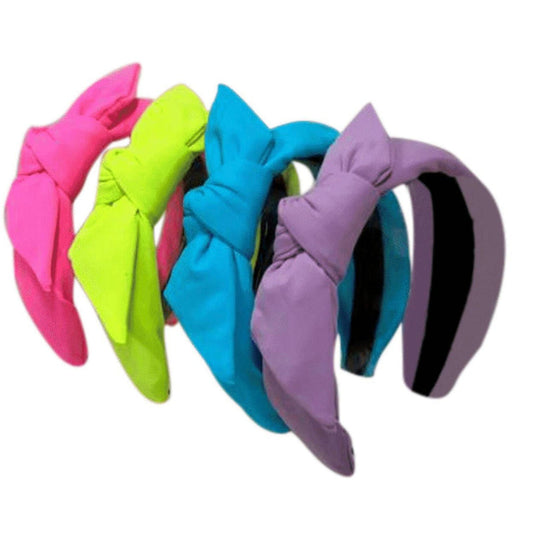 Neon Bow Knot Head Band