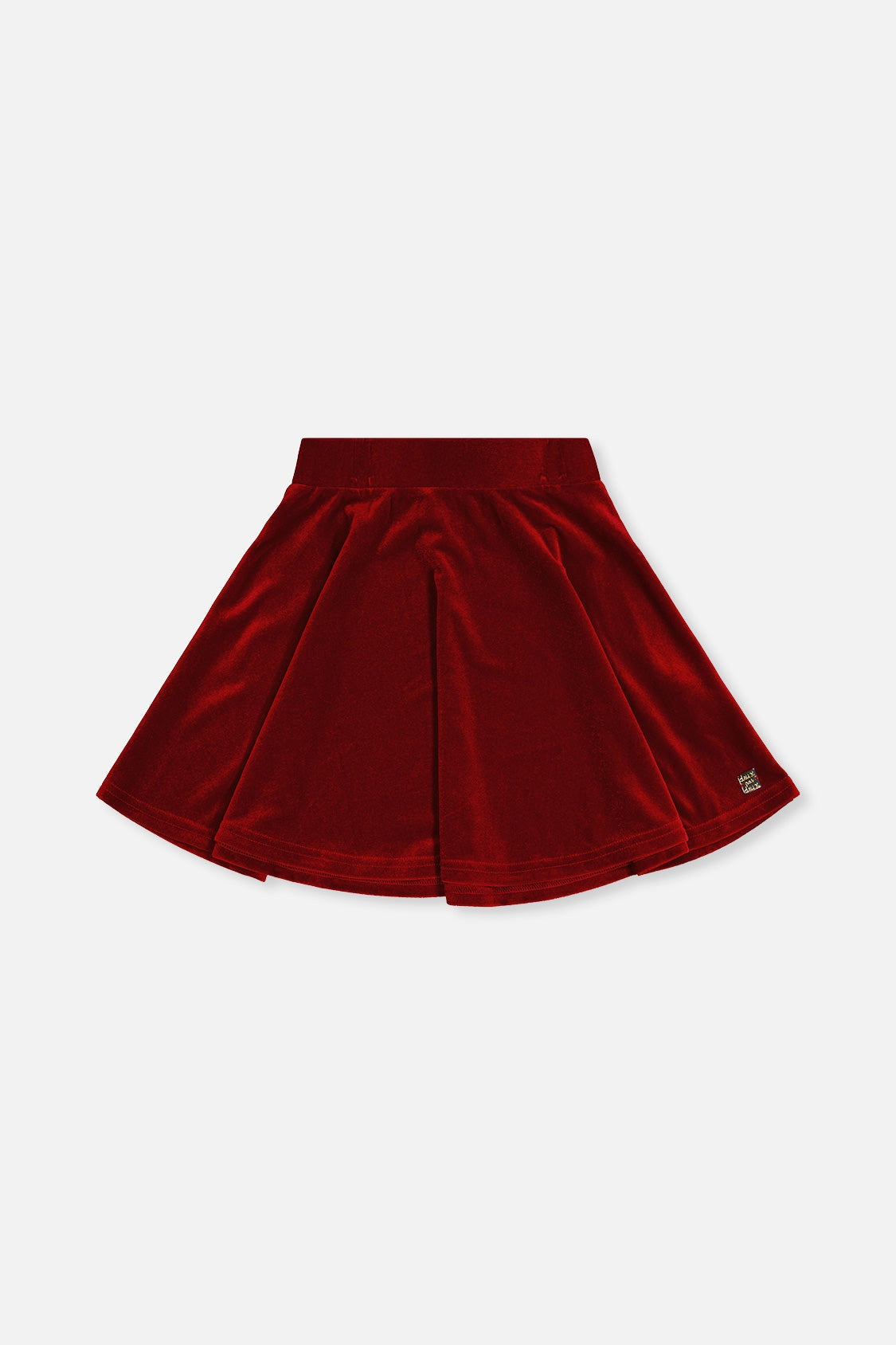 Vibrant Velvet Kid Skirt