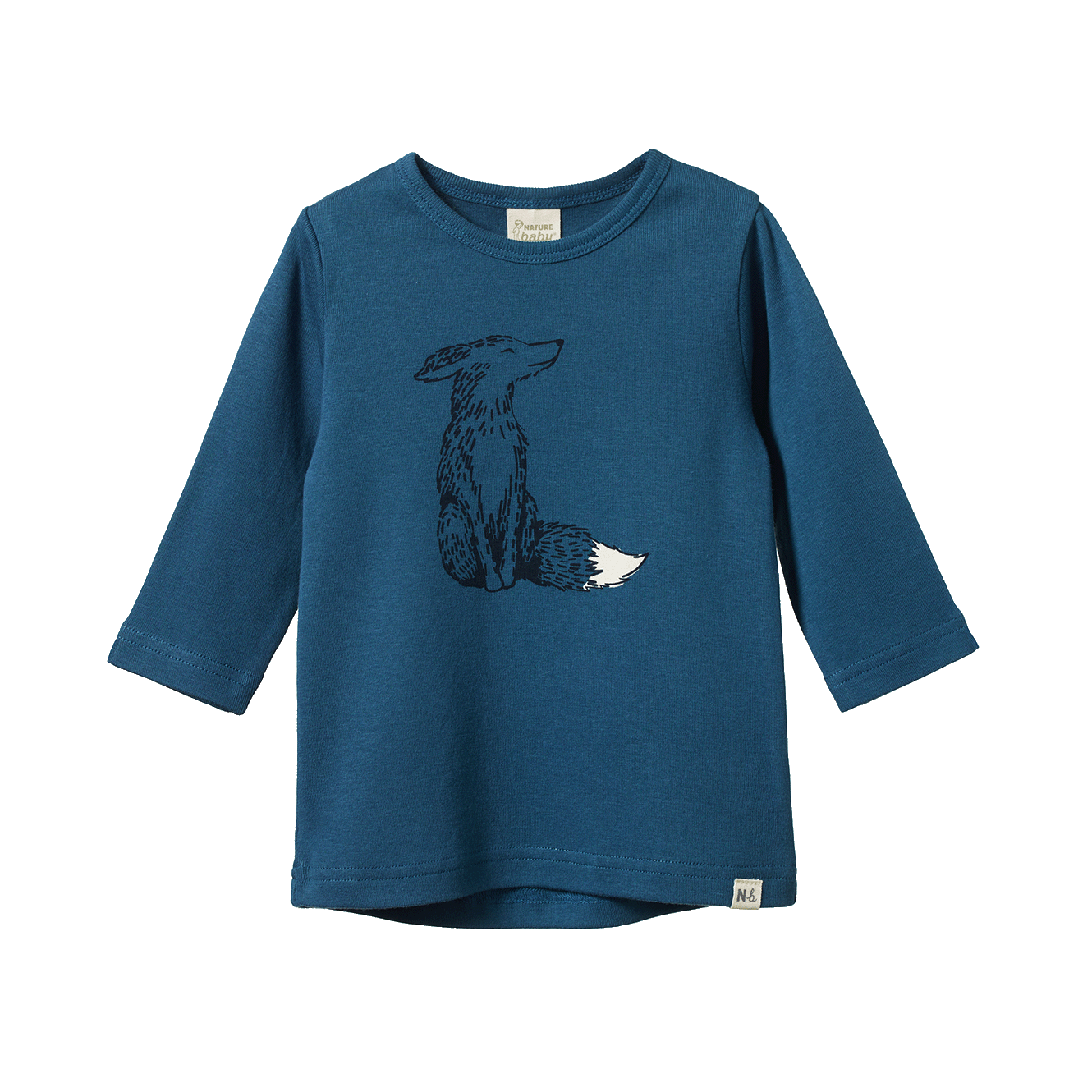 Foxy Teal Print LS River Tee