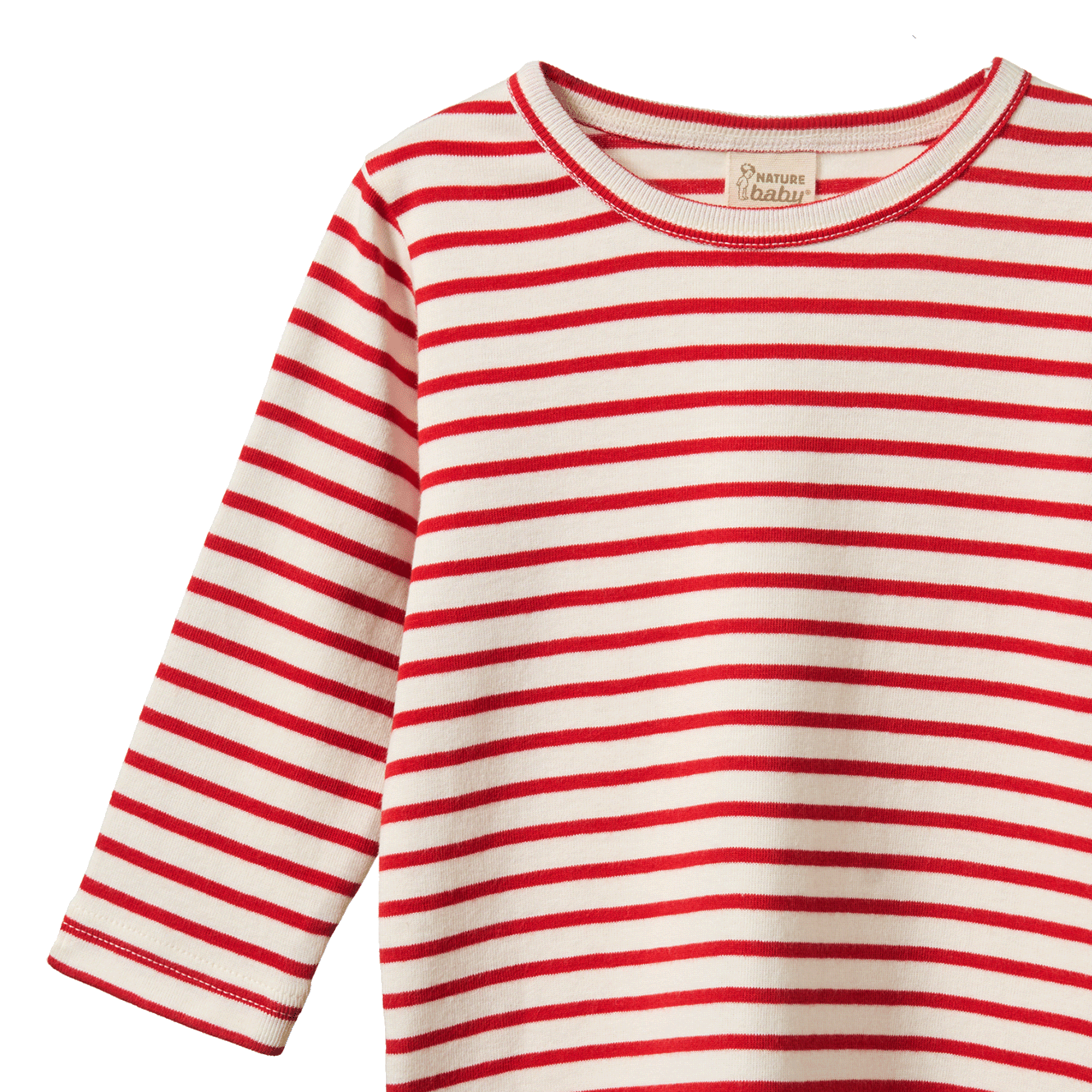 Red Sailor Stripe LS Toddler River Tee