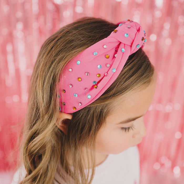 Raspberry Rhinestone Headband