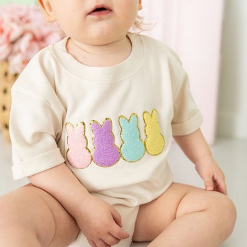 Peeps Patch SS Romper