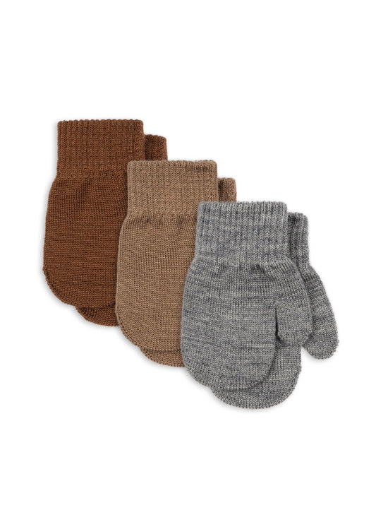 3 Pack Neutral Filla Mittens