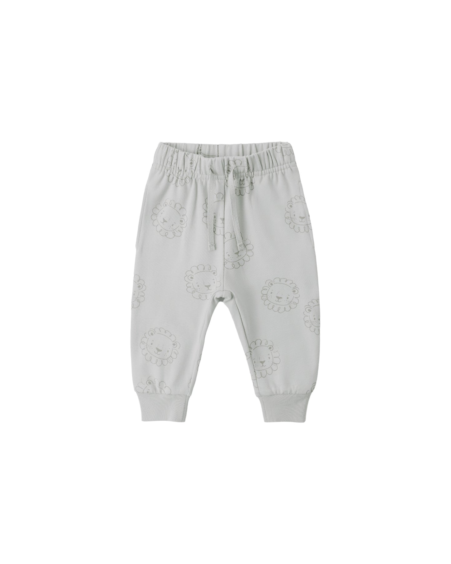 Lion Print Relaxed Sweat Pant in Sky Blue