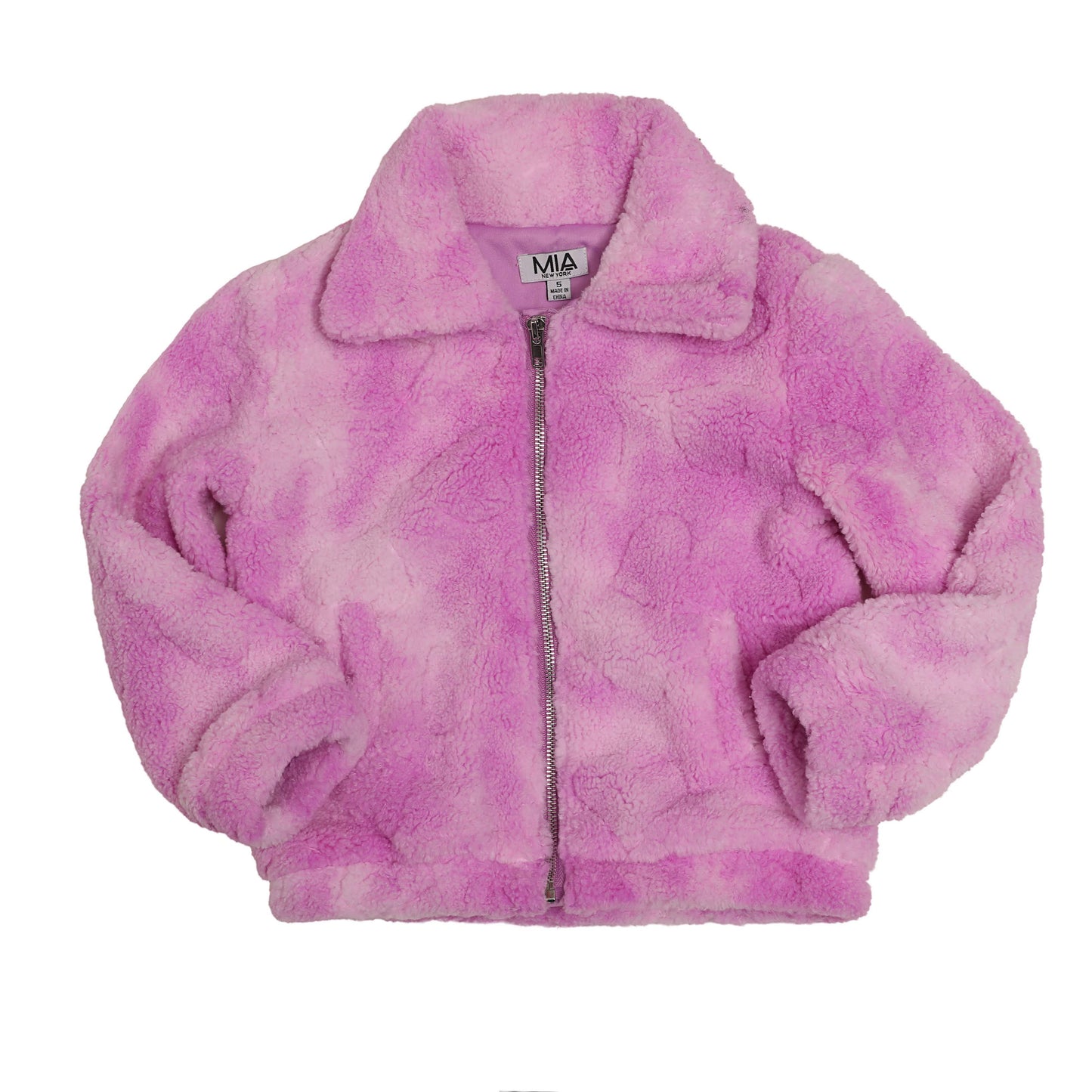 Tie Dye Sherpa Coat