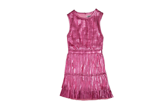 Double Ruffle Dress Toddler-Pink