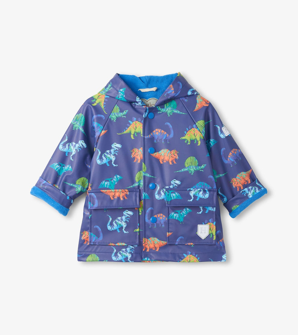 Dino Party Snap Toddler Rain Coat
